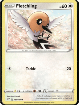 2020 Fletchling #151 Darkness Ablaze