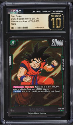 2025 Dragon Ball Super Fusion World New Adventure Son Goku #FB05-053 CGC 10 PRISTINE