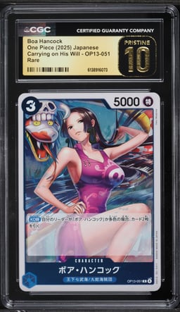 2025 One Piece Japanese Carrying On His Will Boa Hancock #OP13-051 CGC 10 PRISTINE