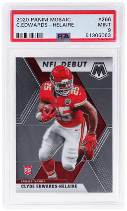 2020 Panini Mosaic Clyde Edwards-Helaire #266 PSA 9