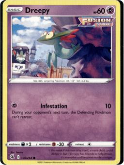 2021 Dreepy #128 Fusion Strike