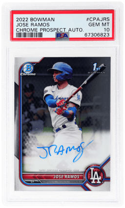2022 Bowman Chrome Prospect Autograph Jose Ramos #CPA-JRS PSA 10