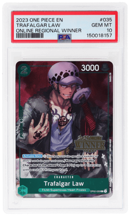 2023 One Piece Promo Online Regional Winner Trafalgar Law #35 PSA 10
