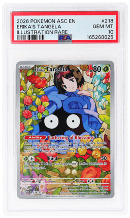 2026 Pokemon Mega Evolution Ascended Heroes Illustration Rare Erika's Tangela #218 PSA 10