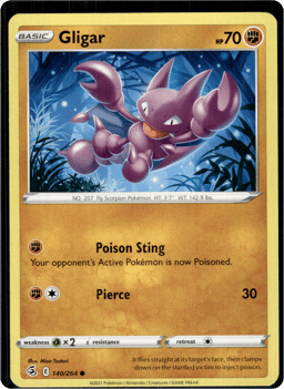 2021 Gligar #140 Fusion Strike