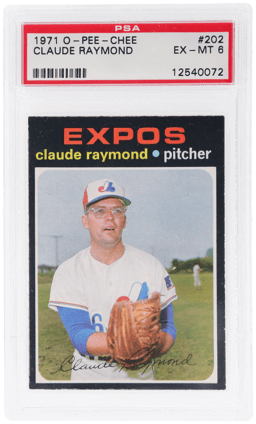 1971 O-Pee-Chee Claude Raymond #202 PSA 6