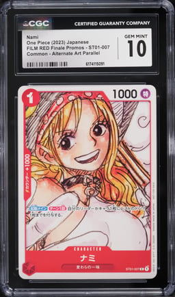 2023 One Piece Japanese Promo FILM RED Finale Nami #ST01-007 CGC 10 GEM MINT
