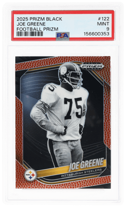 2025 Panini Prizm Black Football Prizm Joe Greene #122 75/225 PSA 9