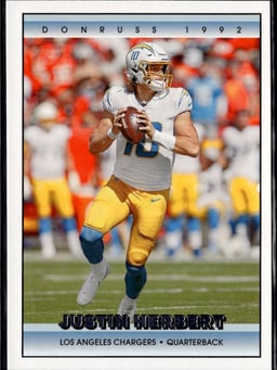 1992 Justin Herbert #3 Donruss