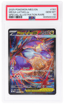 2025 Pokemon Mega Evolution Special Illustration Rare Mega Latias Ex #181 PSA 10