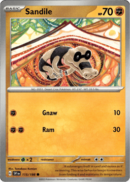 2023 Sandile #115 Scarlet & Violet