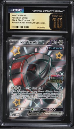 2025 Pokemon SV Promo Paldean Fates Premium Collection Full Art Iron Treads EX #73 CGC 10