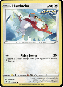 2021 Hawlucha #216 Fusion Strike