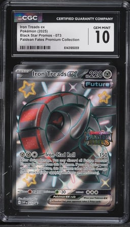 2025 Pokemon SV Promo Paldean Fates Premium Collection Full Art Iron Treads EX #73 CGC 10