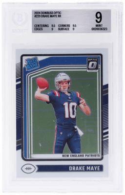 2024 Donruss Optic Rated Rookie Drake Maye #229 BGS 9