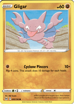 2022 Gligar #95 Lost Origin