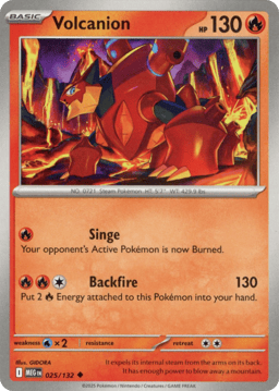 2025 Volcanion #25 Mega Evolution