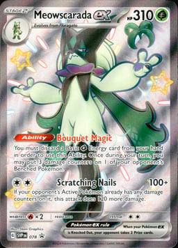 2023 Meowscarada ex #78 Scarlet & Violet Black Star Promos