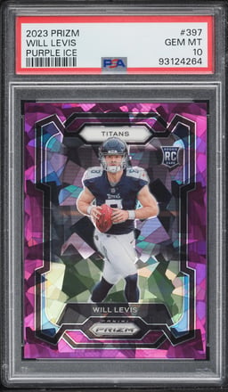 2023 Panini Prizm Purple Ice Will Levis ROOKIE /225 #397 PSA 10 GEM MINT