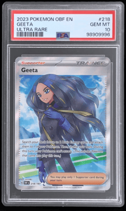 2023 Pokemon Obsidian Flames Ultra Rare Geeta #218 PSA 10