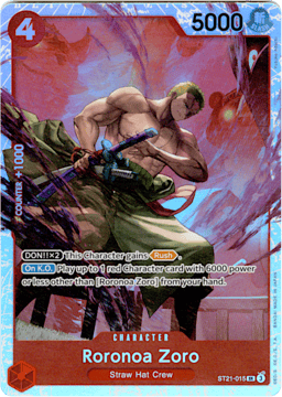2025 Roronoa Zoro (foil) #15 EX Gear 5