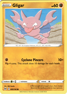 2022 Gligar #95 Lost Origin
