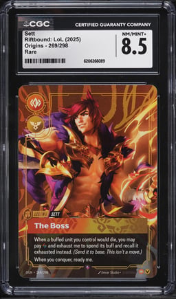 2025 Riftbound League Of Legends LoL Origins Sett #269 CGC 8.5 NM-MT+