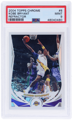 2004 Topps Chrome Refractor Kobe Bryant #8 PSA 9