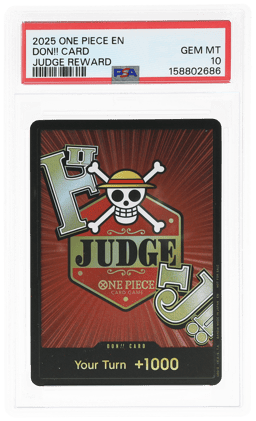 2025 One Piece Promo Judge Reward Don Card PSA 10