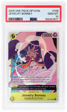 2025 One Piece Carrying On His Will Jewelry Bonney #OP13108 PSA 10