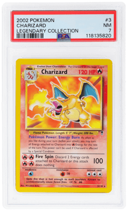 2002 Pokemon Legendary Collection Charizard #3 PSA 7