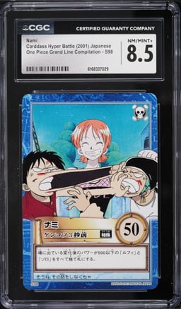 2001 One Piece Japanese Carddass Hyper Battle Grand Line Compilation Nami #S98 CGC 8.5 NM-MT+