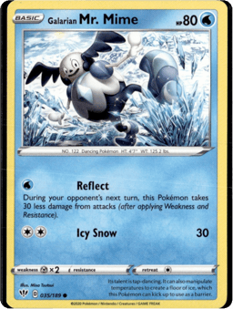 2020 Galarian Mr. Mime #35 Darkness Ablaze