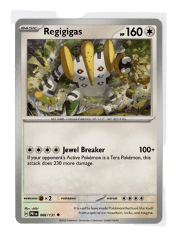 2025 Regigigas #86 Prismatic Evolutions