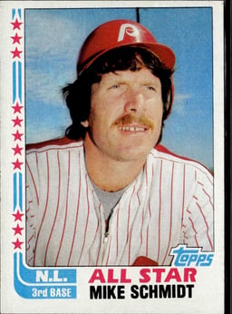 1982 Mike Schmidt #339 Baseball