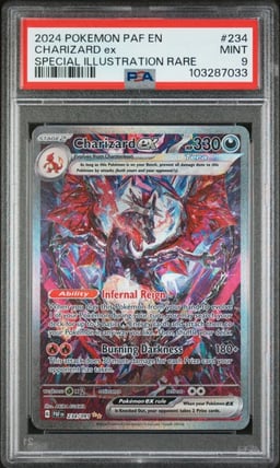 2024 POKEMON PAF EN-PALDEAN FATES SPECIAL ILLUSTRATION RARE CHARIZARD EX PSA 9