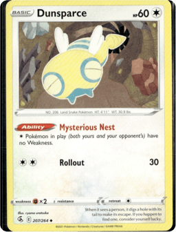2021 Dunsparce #207 Fusion Strike