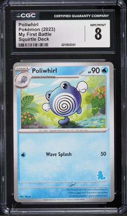 2023 Pokemon Scarlet & Violet My First Battle Deck Poliwhirl CGC 8 NM-MT
