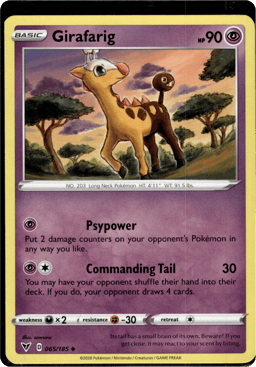 2020 Girafarig #65 Vivid Voltage