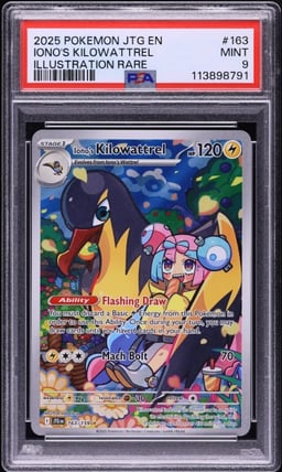 2025 Pokemon SV Journey Together IR Iono's Kilowattrel #163 PSA 9 MINT
