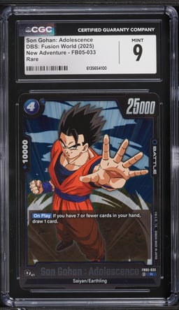 2025 DBS: Fusion World New Adventure Son Gohan: Adolescence #FB05-033 CGC 9 MINT