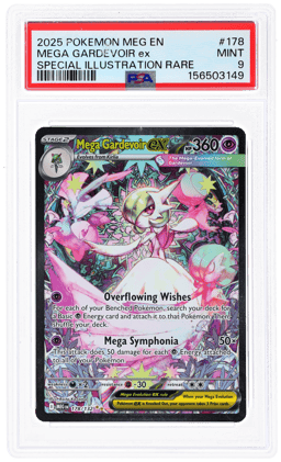 2025 Pokemon Mega Evolution Special Illustration Rare Mega Gardevoir Ex #178 PSA 9