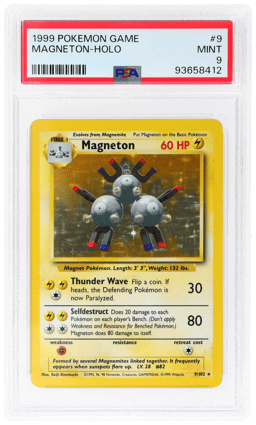 1999 Pokemon Game Holo Magneton #9 PSA 9