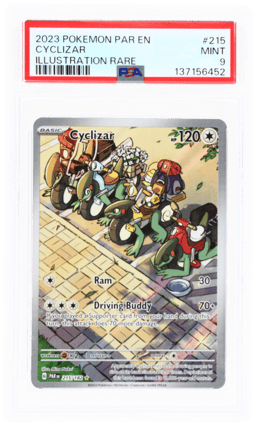 2023 Pokemon Paradox Rift Illustration Rare Cyclizar #215 PSA 9
