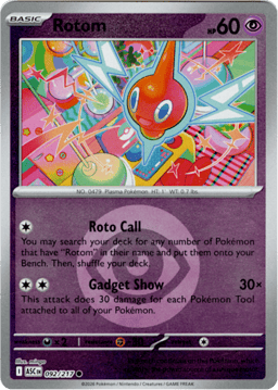 2026 Rotom (Energy Reverse) #92 Ascended Heroes