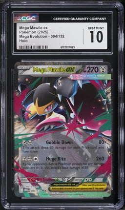 2025 Pokemon Mega Evolution Holo Mega Mawile ex #94 CGC 10 GEM MINT