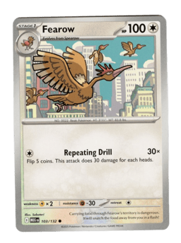 2025 Fearow #103 Mega Evolution