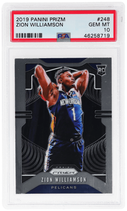 2019 Panini Prizm Zion Williamson #248 PSA 10