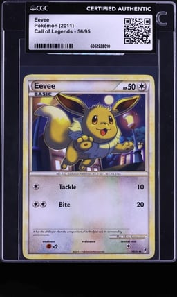 2011 Pokemon Call Of Legends Eevee #56 CGC AUTH