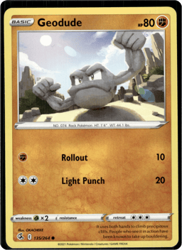 2021 Geodude #135 Fusion Strike